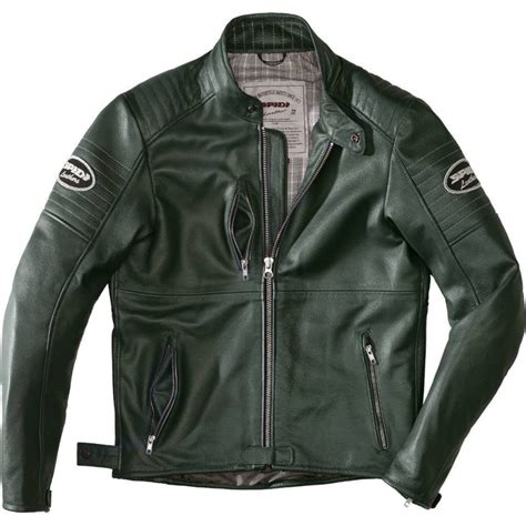 Spidi Clubber Leather Green Ice Jacket