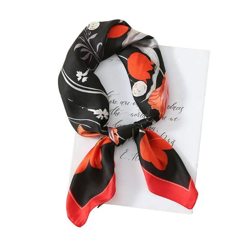 Buy CrossKulture Women Multi-Color Printed Satin Scarf Online