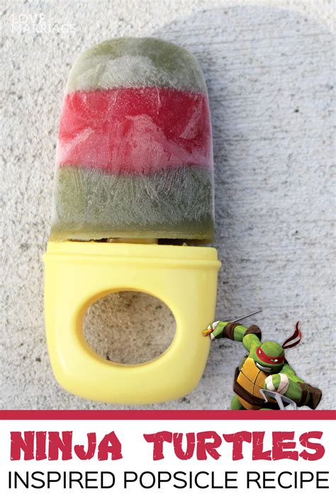 Ninja Turtles Healthy Homemade Popsicles - Love and Marriage