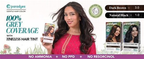 Paradyes Dark Brown Timeless Hair Tint, Permanent Crème Hair Colour for ...
