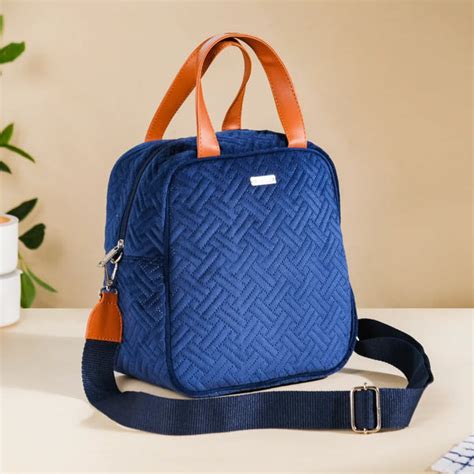Portable Thermal Insulated Lunch Bag Blue Online - Premium Lunch Bag ...