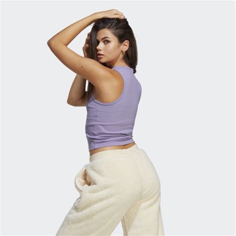 adidas Adicolor Essentials Rib Tank Top - Purple | Free Shipping with ...