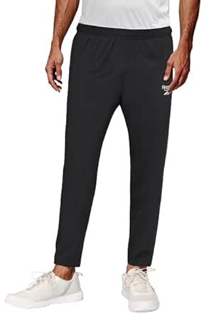 Reebok Men's Black Track Pant | Training | Essential Poly Knit ...