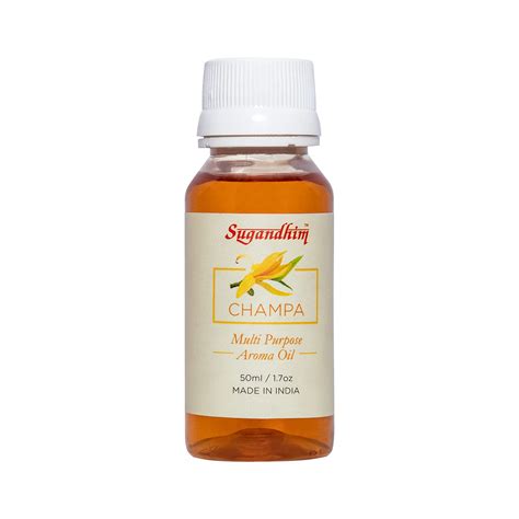 Sugandhim Multipurpose Aroma Oil Champa, 1 x 50ml, Natural Oil, Imparts ...