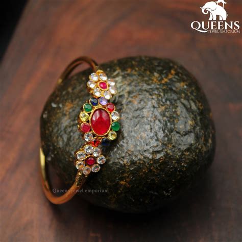 MANASI BANGLE|SILVER ALLOY|24 CT |GOLD PLATED |SOUTH INDIAN JEWELLERY ...