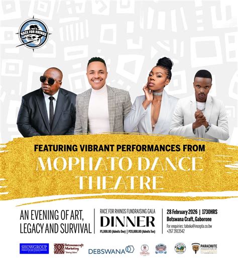 Race for Rhinos Gala Dinner, Botswana Craft, Gaborone, 28 February 2026 ...