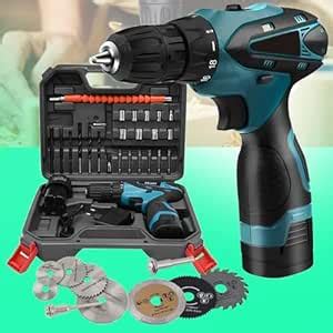Galaxe 12V Wireless Screwdriver Drill Lithium Driver Machine Power ...