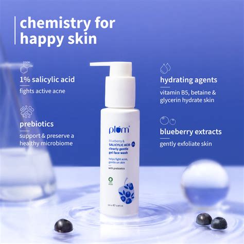 1% Salicylic Acid Face Wash with Blueberry | Plum