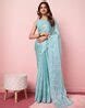 Buy Turquoise Sarees for Women by EKASYA Online | Ajio.com