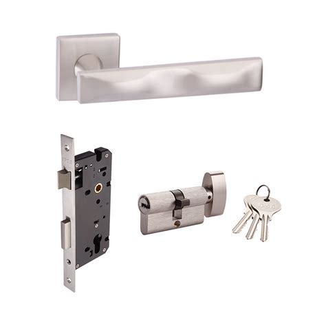 Glora Rose Rosette Lever Mortise Door Handle Lockset - IPSA