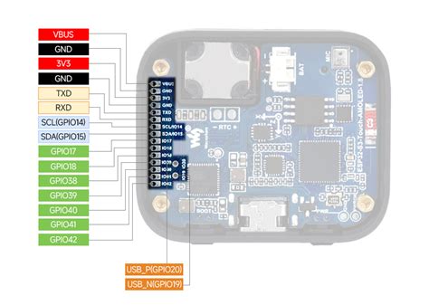 Buy ESP32-S3 1.8inch AMOLED Touch Display Development Board, 32-bit LX7 ...