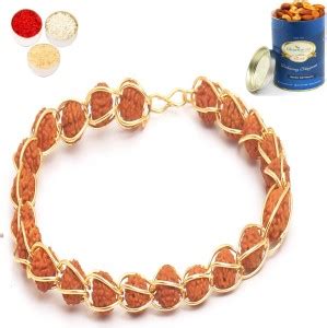 Ghasitaram Gifts Set of 2 - 1406 Elegant rudraksh Bracelet with ...
