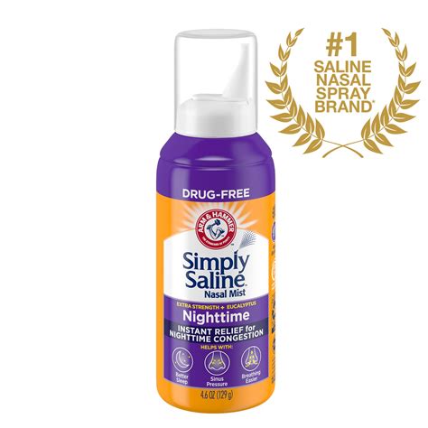 Snapklik.com : ARM & HAMMER Simply Saline Nighttime Nasal Mist 4.6oz- Instant Relief For SEVERE ...