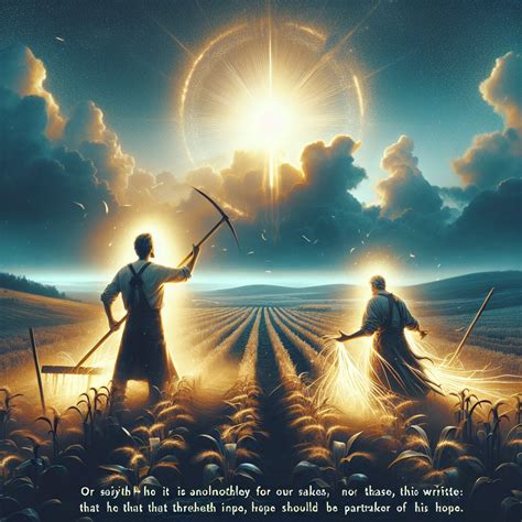 What does 1 Corinthians 9:10 mean? | Bible Art