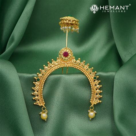 Traditional Micro Gold Plated Ambada Hair Pin A – itisaaj