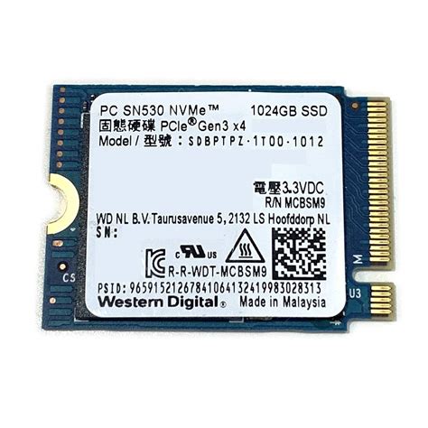 Amazon.in: Buy Western Digital 1TB SSD PC SN530 M.2 2230 PCIe Gen3 x4 ...