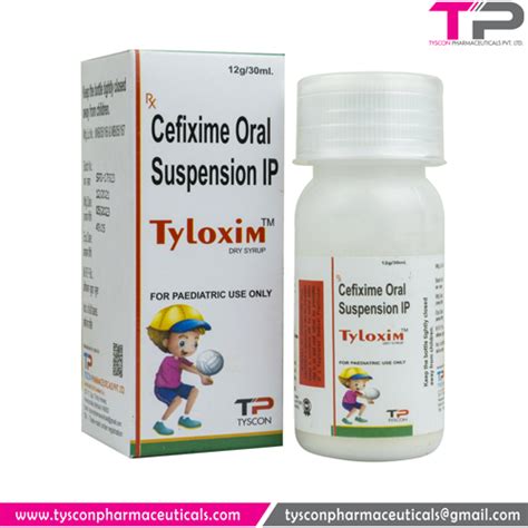 TYLOXIM Dry Syrup Tyscon Pharmaceuticals Pvt. Ltd.
