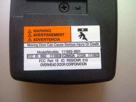 Image result for Overhead Door Model 455 Programming