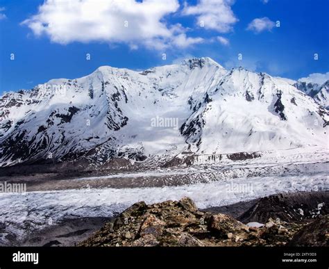 Beautiful view of the Nanga Parbat from the base camp. Its also know as ...