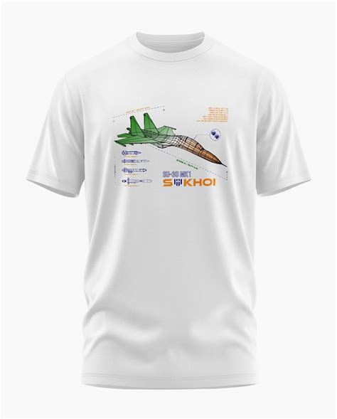 Sukhoi SU-30 MKI India Blueprint – Aviation Graphic Tee