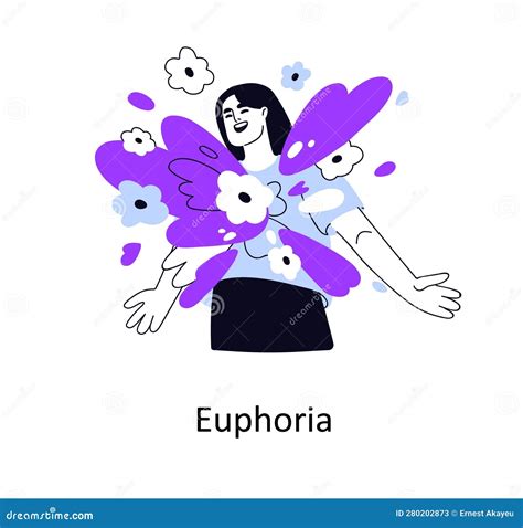 Euphoria, Pleasure, Excitement Emotions. Happy Excited Girl Feeling ...
