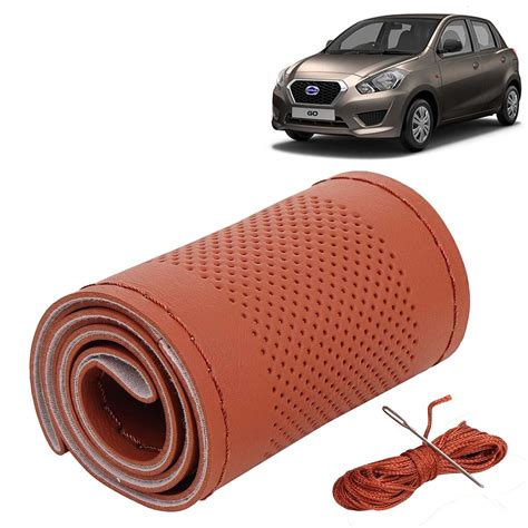 KINGSWAY® PU Leatherite Car Steering Cover Sewable Compatible with ...