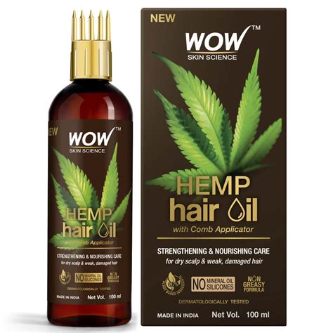 Buy WOW SKIN SCIENCE HEMP HAIR OIL FOR DRY, DAMAGED AND CHEMICALLY ...