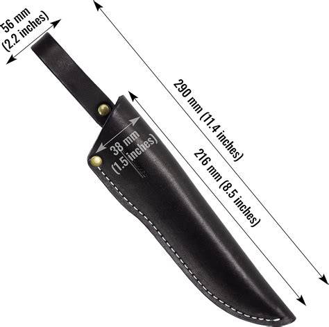 Buy BPS Knives - Belt Knife Sheath - Black Leather Sheath for Mora ...