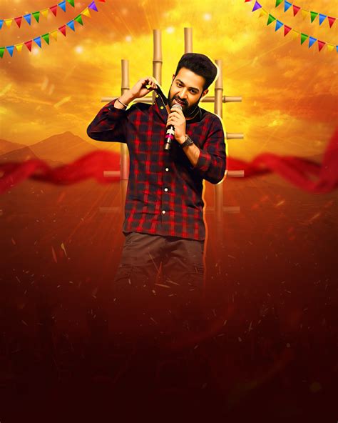 Jr NTR Birthday Poster Editing Free PSD File | Happy Birthday Movie ...