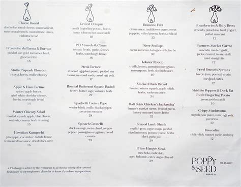 Poppy Seed Lunch Menu at Hunter Porteus blog