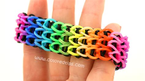 Rainbow Loom Triple Single Fishtail