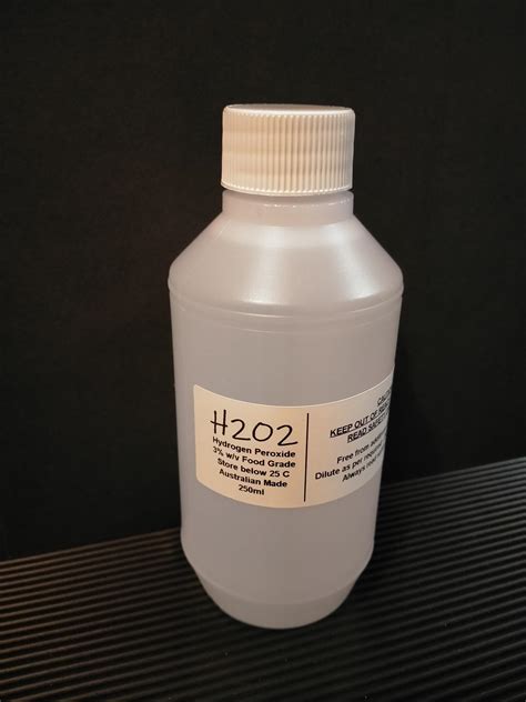Hydrogen Peroxide Food Grade 3% - 250ml