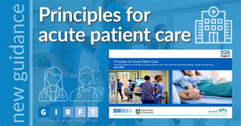 GIRFT issues principles to improve the flow and experience of patients ...
