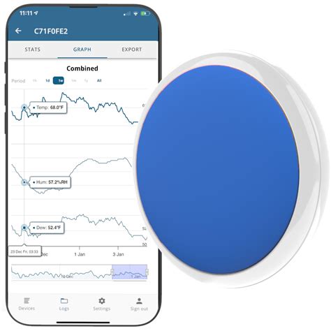 Buy Tempo DiscBluetooth Compatible Thermometer, Hygrometer & Dew Point ...