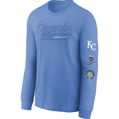 Nike Boys' Kansas City Royals Cooperstown Long Sleeve Graphic T-shirt ...