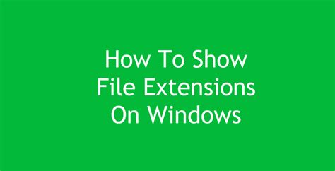 How to See File Extensions Windows 1.0 的图像结果