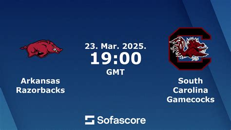 Arkansas Razorbacks vs South Carolina Gamecocks live score ...