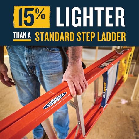 Werner Ready Step RS1A00 4-ft ( 8.4-ft Reach Height ) Fiberglass Type ...