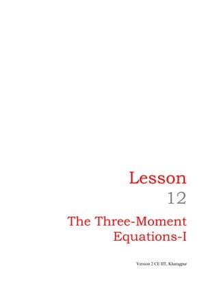 Image result for Three Moment Theorem Solved Problems PDF