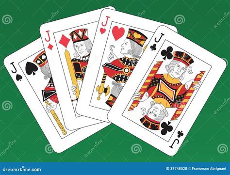 Four Jacks stock vector. Illustration of cool, character - 38748028