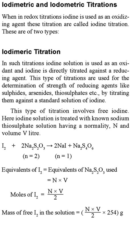Volumetric Analysis ( Titration )