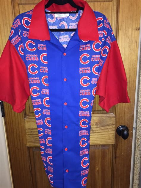Chicago Cubs "retro" Bowling Shirt - Etsy España
