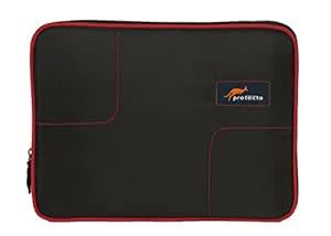 Protecta Square Cut Laptop Sleeve for 11.6 Inch Laptops (Black & Red ...