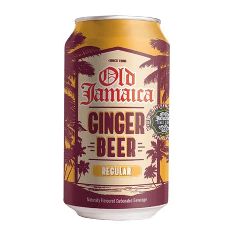 Old Jamaica Ginger Beer Can 330ml (Pack of 12 Cans X 330ml Each ...