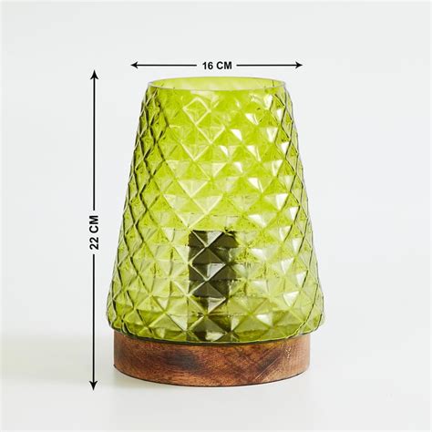 Buy Corsica Fest Embossed Glass Table Lamp from Corsica by Home Centre ...