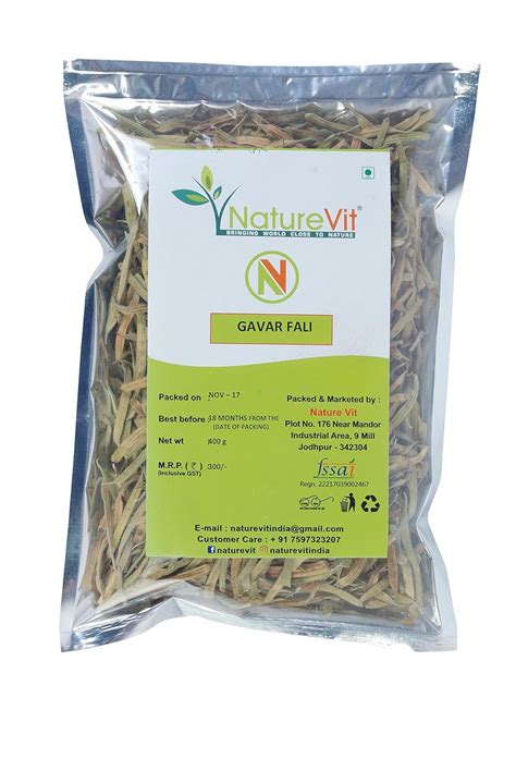 NatureVit Sukhi Gawar Fali 500 Gram | Dry Cluster Beans | Traditional ...