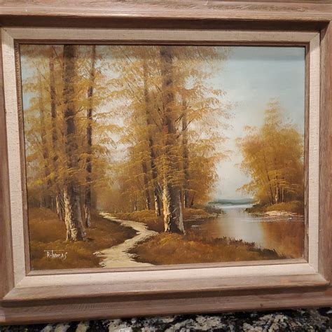 SIGNED R. Thomas Oil Painting | eBay