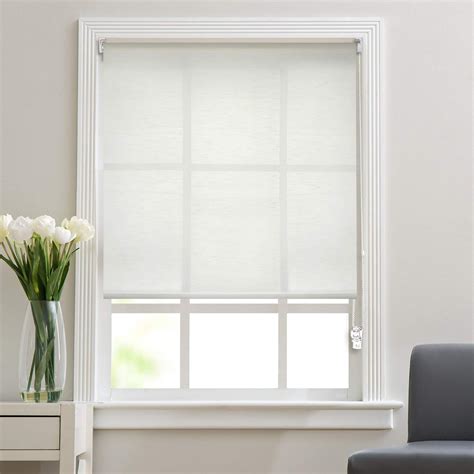 Buy DECO WINDOW Off-White Sheer Roller Blind - 42x84" from Deco Window ...