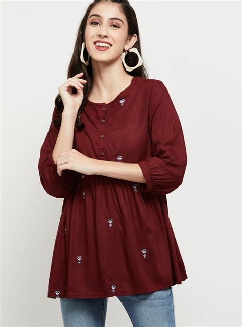 Buy Women Embroidered Tunic Online at just Rs. 499.0 - 1000011407988 ...