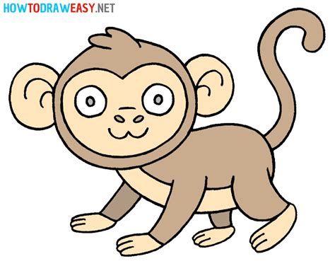 Image result for How to Draw a Simple Monkey